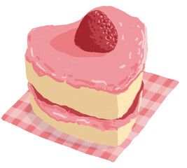 cake, food, dessert, sweet, chocolate, cream, birthday, pastry, delicious, vector, celebration, strawberry, fruit, pie, illustration, bakery, tasty, isolated, sugar, cherry, brown, berry, baked, snack