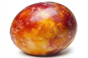 Fototapeta premium Vibrant blood orange close up showcasing rich texture and colors on a plain background delicious fruit photography