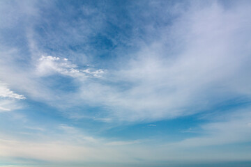 Obraz premium Blue sky with white clouds beautiful nature background