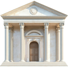 Obraz premium Classic Architectural Structure with Columns and Ornate Details