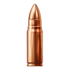 Bullet isolated on transparent background
