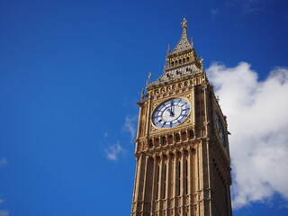 London, UK - Big Ben, Elizabeth Tower - Horizontal