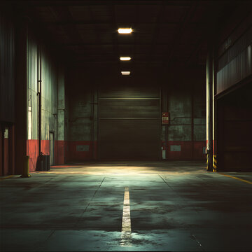 Dark Empty Garage