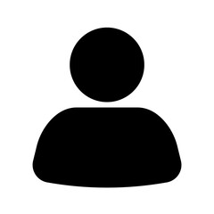 Person icon vector. User sign. Profile icon. Man symbol flat design