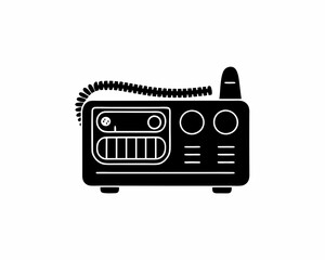 creative details marine radio icon vector illustration