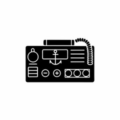 creative details marine radio icon vector illustration
