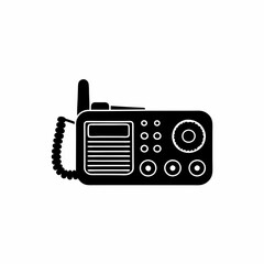 creative details marine radio icon vector illustration