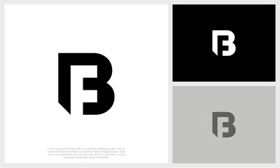 Letter FB . BF Logo Template Design Vector Illustration. Initial FB . BF Logo.
