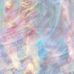 Holographic iridescent rainbow color glitter shiny seamless pattern textured background design 