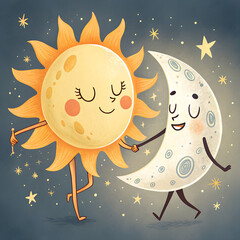 sun and moon