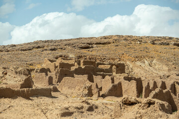 a desert landscape in rural Morocco