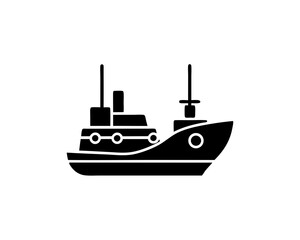 Fototapeta premium creative details naval ship icon vector illustration
