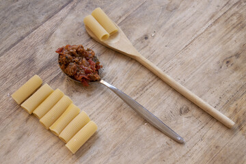 rigatoni at the genoese ragout