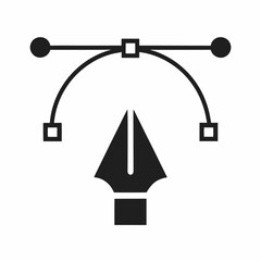 Minimalist Vector Pen Tool and Cursor.