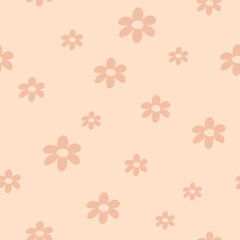  Flower Seamless pattern. Floral pattern. Hand drawn vector pattern in flat style
