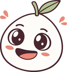 Obraz premium red apple cartoon