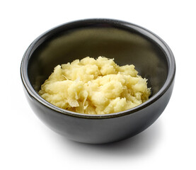 bowl of grated ginger
