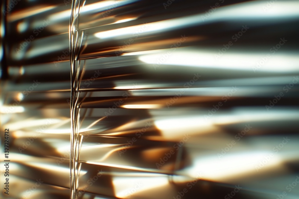 Aufkleber A close-up view of a window with blinds open and closed