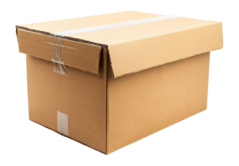 Box with open lid ready for packing items