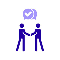 Icon a approved, isolated against a clean background.