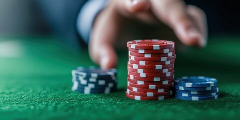 Intense live betting strategy session casino floor gambling content competitive environment close-up view high-stakes concepts