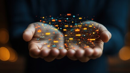 Data Network in Hands: A Visual Representation of interconnected Data