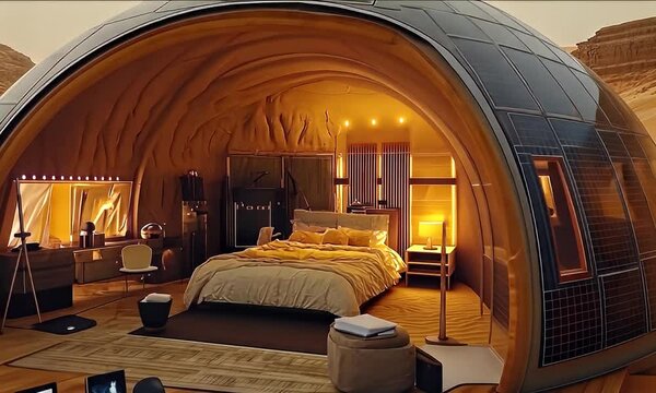 Exploring Unique Dome Home in Desert Landscape for Sustainable Living