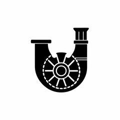 creative details ship water pump icon vector illustration 
