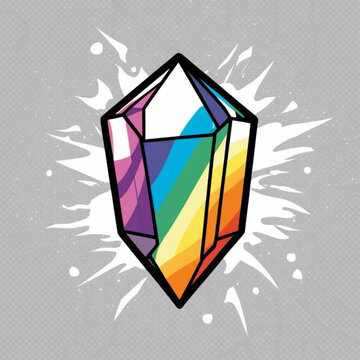 abstract colorful shield