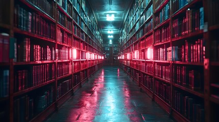 Holographic Library Interface for Browsing Glowing Digital Archives