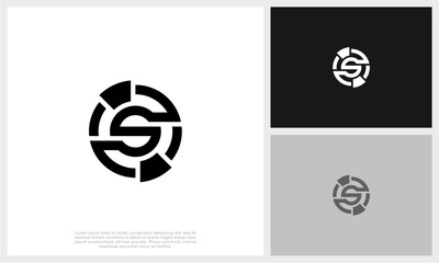 Letter S Logo Template Design Vector Illustration. Initial S Logo.	
