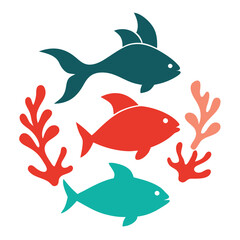 Obraz premium vector illustration of a fish
