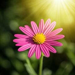 Obraz premium pink daisy flower