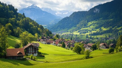 Charming Idyll of Walenstadt: A Small Swiss Town Nestled in the Alps of St. Gallen