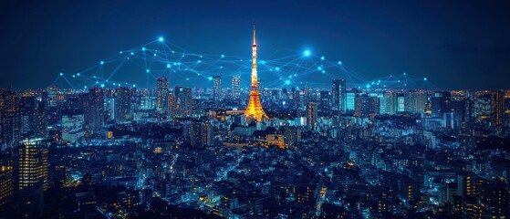Tokyo Nightscape: A Connected Metropolis