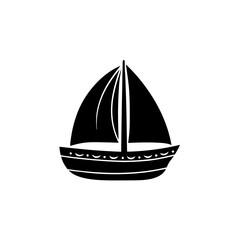 creative details sailboat icon vector illustration 