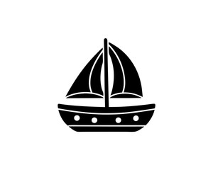 creative details sailboat icon vector illustration 