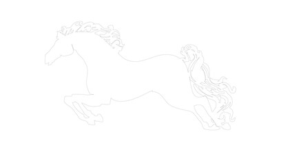 running horse silhouette collection with various galloping and jumping horse poses