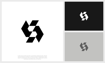 Fototapeta premium Letter S Logo Template Design Vector Illustration. Initial S Logo. 