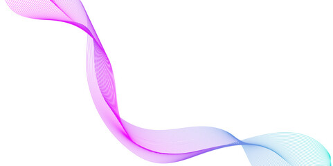 abstract wave melody lines on white background, technical wave flowing web science tech geometric curved and dynamic lines, modern and dynamic curved geometric lines is arranging randomly.