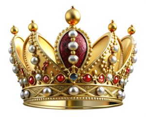  a crown  isolated on white background PNG , AI GENERATED