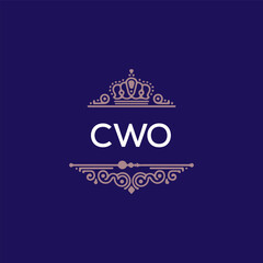 CWO  LOGO DESIGN VECTOR TEMPLATE