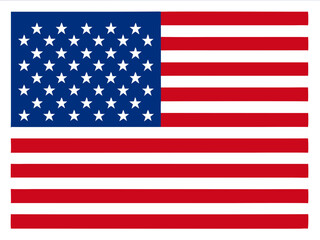 A high-quality vector illustration of the United States flag, featuring the iconic stars and stripes.
