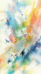 elegant watercolor wallpaper with soft brush strokes, blending vibrant colors in an abstract design, perfect for mobile backgrounds with a dreamy and artistic touch