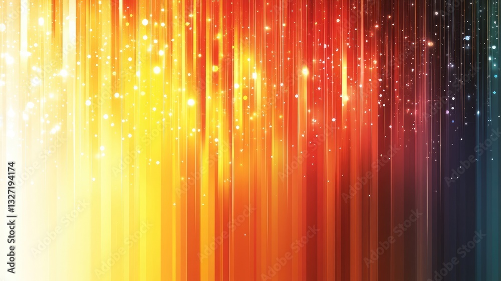 Aufkleber Abstract vibrant colorful vertical light streaks background. Possible use website background, graphic design element