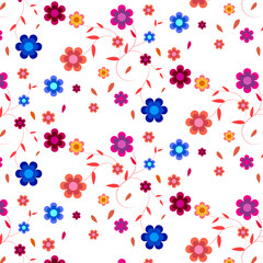 seamless background with flowers