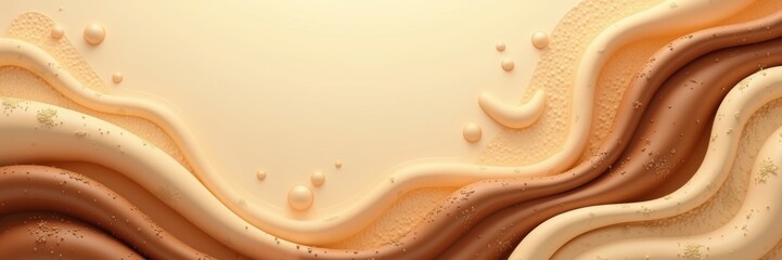 Abstract Earth Layers with Hexagonal Patterns