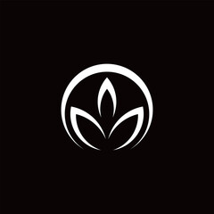 simple cbd cannabis logo design inspiration