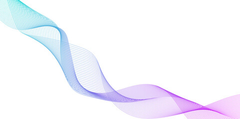 Abstract background with a wave line surface made of various geometric lines, Abstract modern dynamic data flowing and technology concept line background, Geometric technology round shape lines.