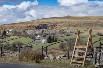 Merrivale dartmoor view from top of hill